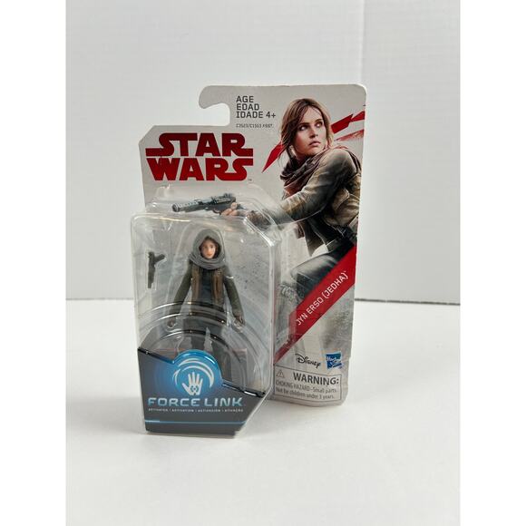 Hasbro Jyn Erso Jedi Force Link Star Wars Figure Damaged Carded - Picture 1 of 7